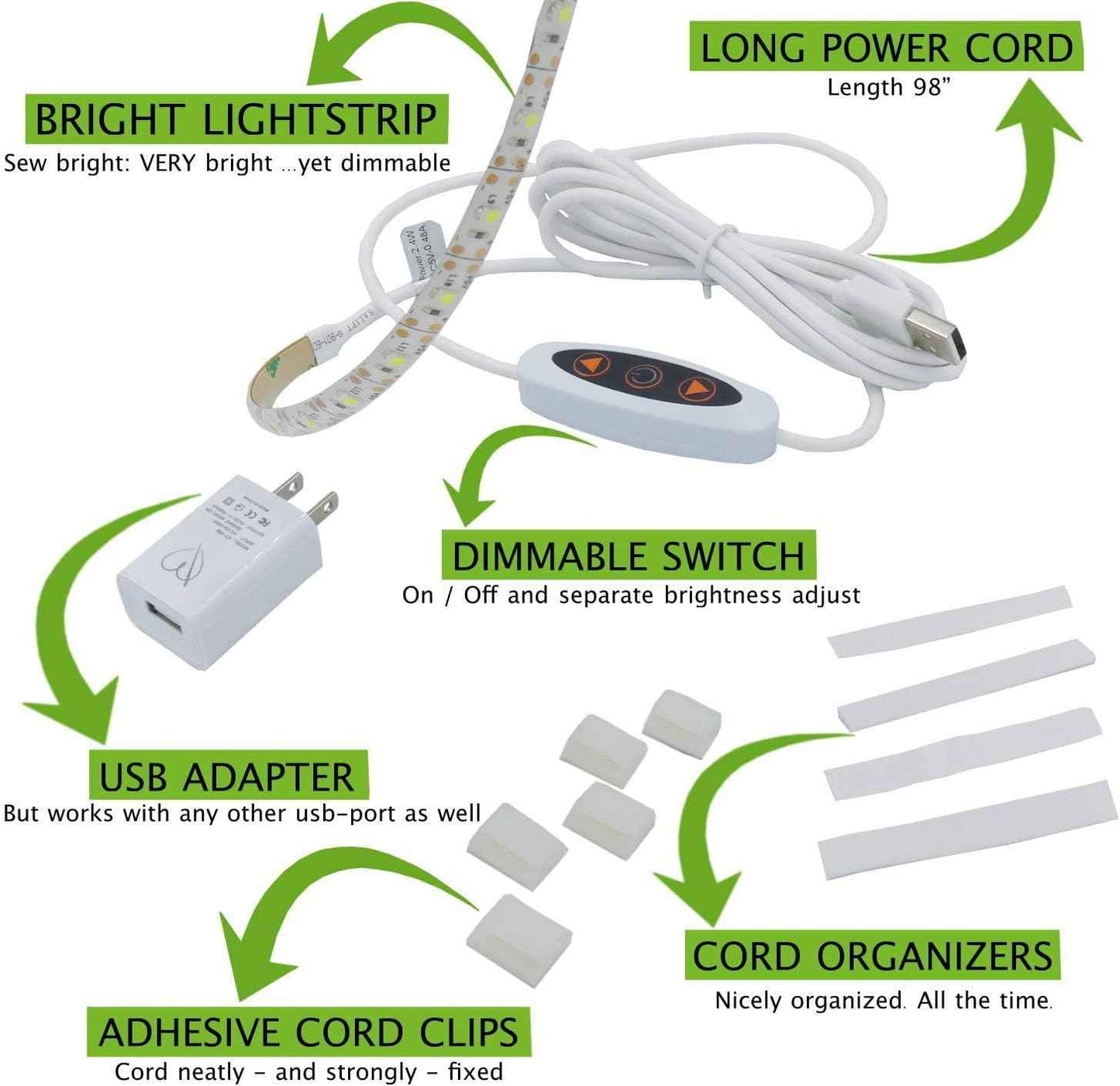Madam Sew LED Sewing Machine Light Strip – Thoughtful Gift for Mom, the Quilter or the DIY Crafter in Your Life