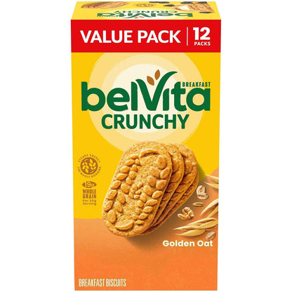 belVita Breakfast Bars Golden Oat Value Pack — No Artificial Sweeteners or HFCS for a Cleaner Morning Routine