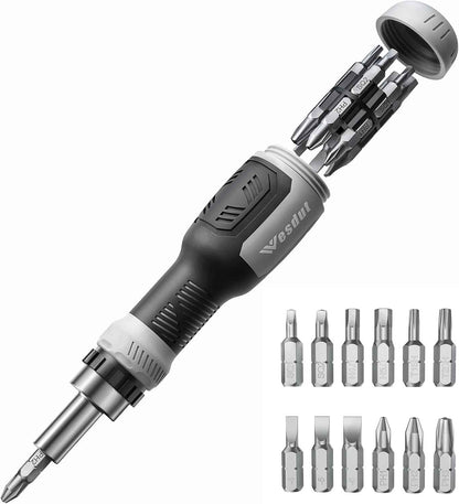 Wesdut 13-in-1 Ratchet Screwdriver – Compact Tool for Camper Toolbox and RV Repairs on the Road