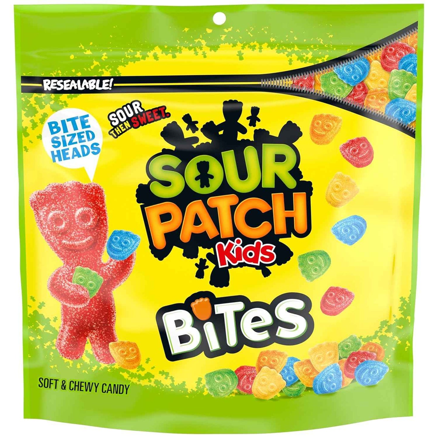 SOUR PATCH KIDS Bites Soft & Chewy Candy, 12 oz – Portable Road Trip & Movie Night Snack