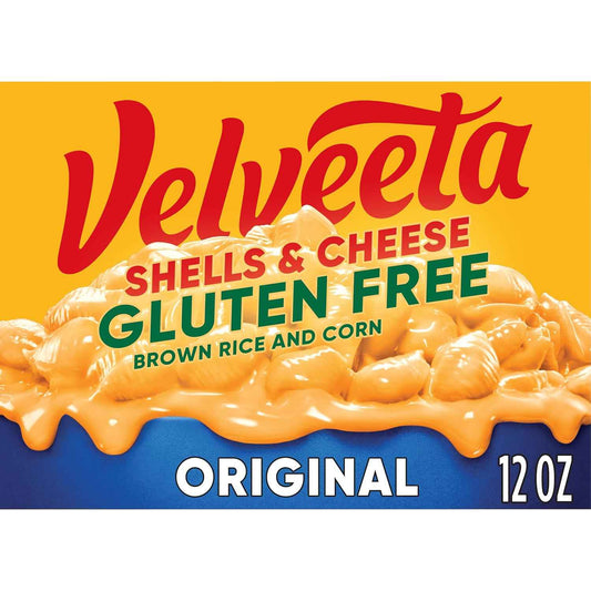 Velveeta Gluten Free Shells & Cheese, Safe School Lunch for Celiac Kids, 12 oz Box