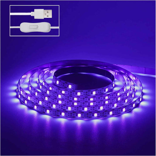 Lumiglow UV Black Light Strip – 6.6ft Glow Party Gift for Teens, Gamers and Creative Hobbyists
