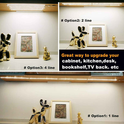 WOBANE Under Cabinet LED Lighting – Cool-to-Touch ETL Listed Light, Safer Around Kids & Pets