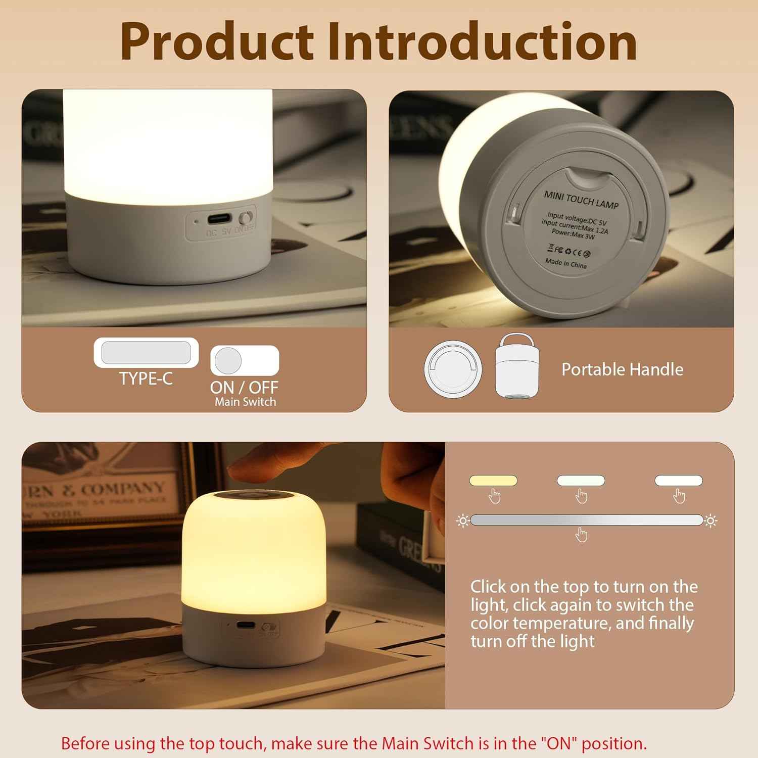 LumiNest Portable Egg Light for Camping and Tent, Rechargeable LED Lamp for Family Trips