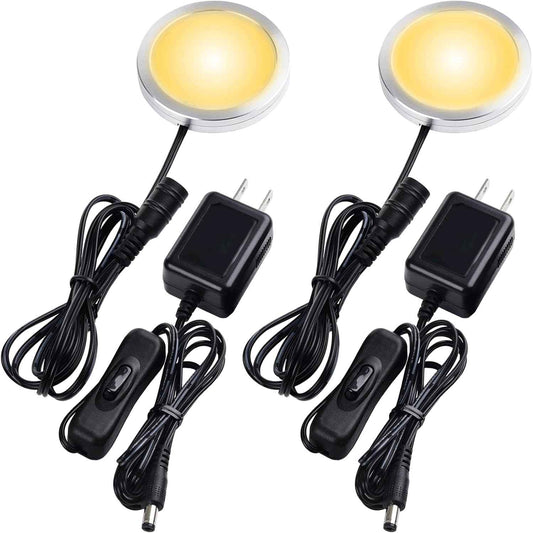 Brilliant Evolution LED Puck Light – Workshop Bench Task Lighting for Detail-Oriented Hobbyists, Daylight