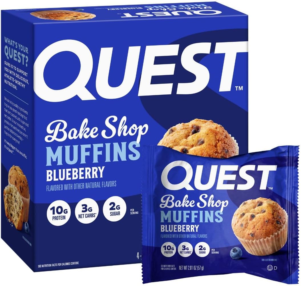 Quest_Bake_Shop,_Blueberry_Muffins,_10g_Protein,_2g_Net_Carbs,_Sugar,_4_Count