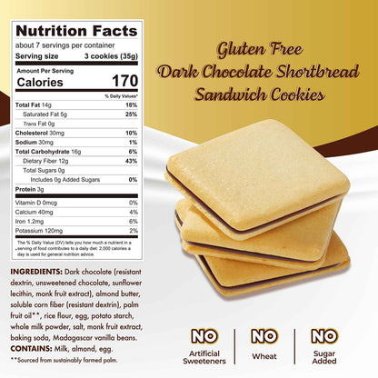 ChocZero Dark Chocolate Jolies – Clean Ingredient Wind Down Dessert with Prebiotic Fiber, 20 Gluten Free Cookies