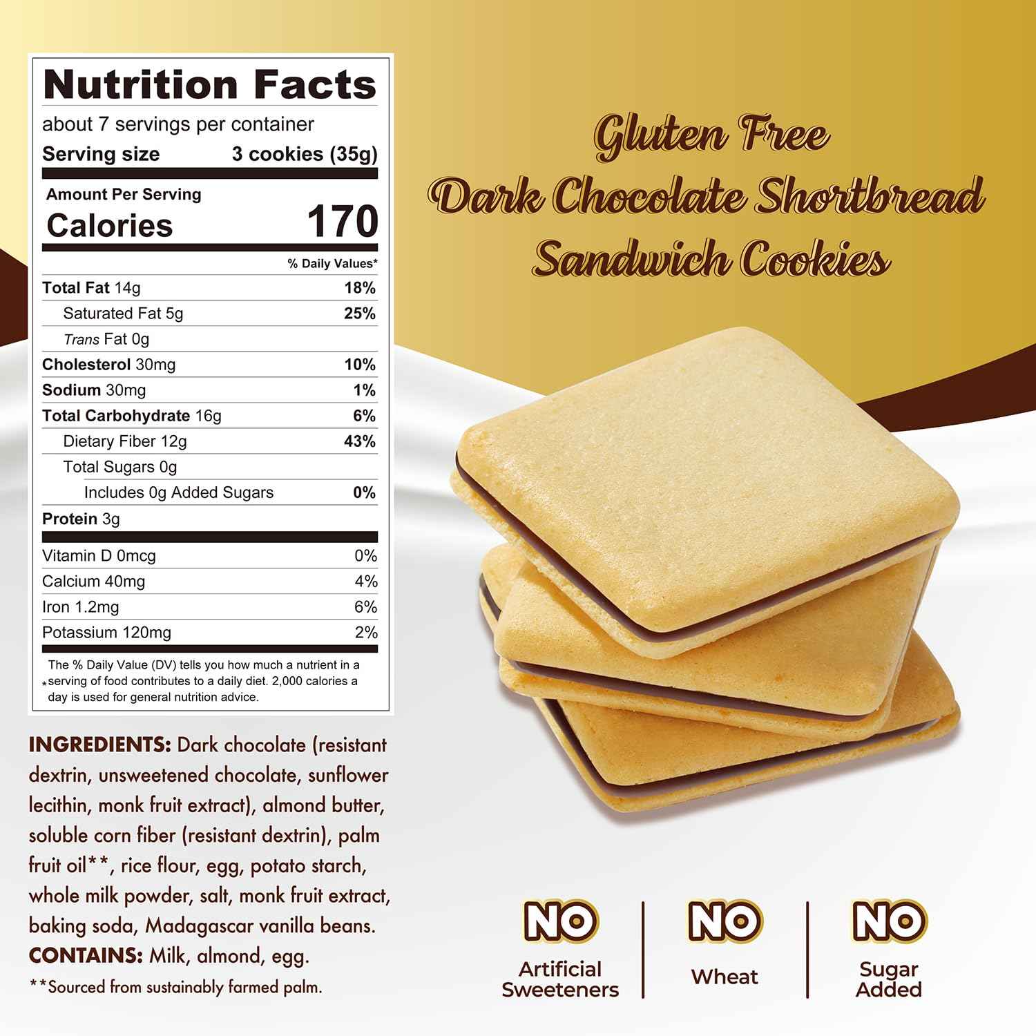 ChocZero Dark Chocolate Jolies – Low Carb Travel Snack for Wellness Minded Dieters, 20 Monk Fruit Cookies