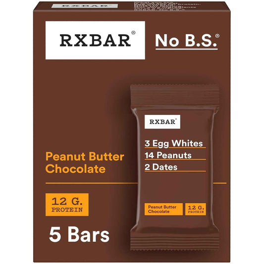 RXBAR Peanut Butter Chocolate Protein Bar – Office Desk Drawer Snack to Beat the 3PM Slump