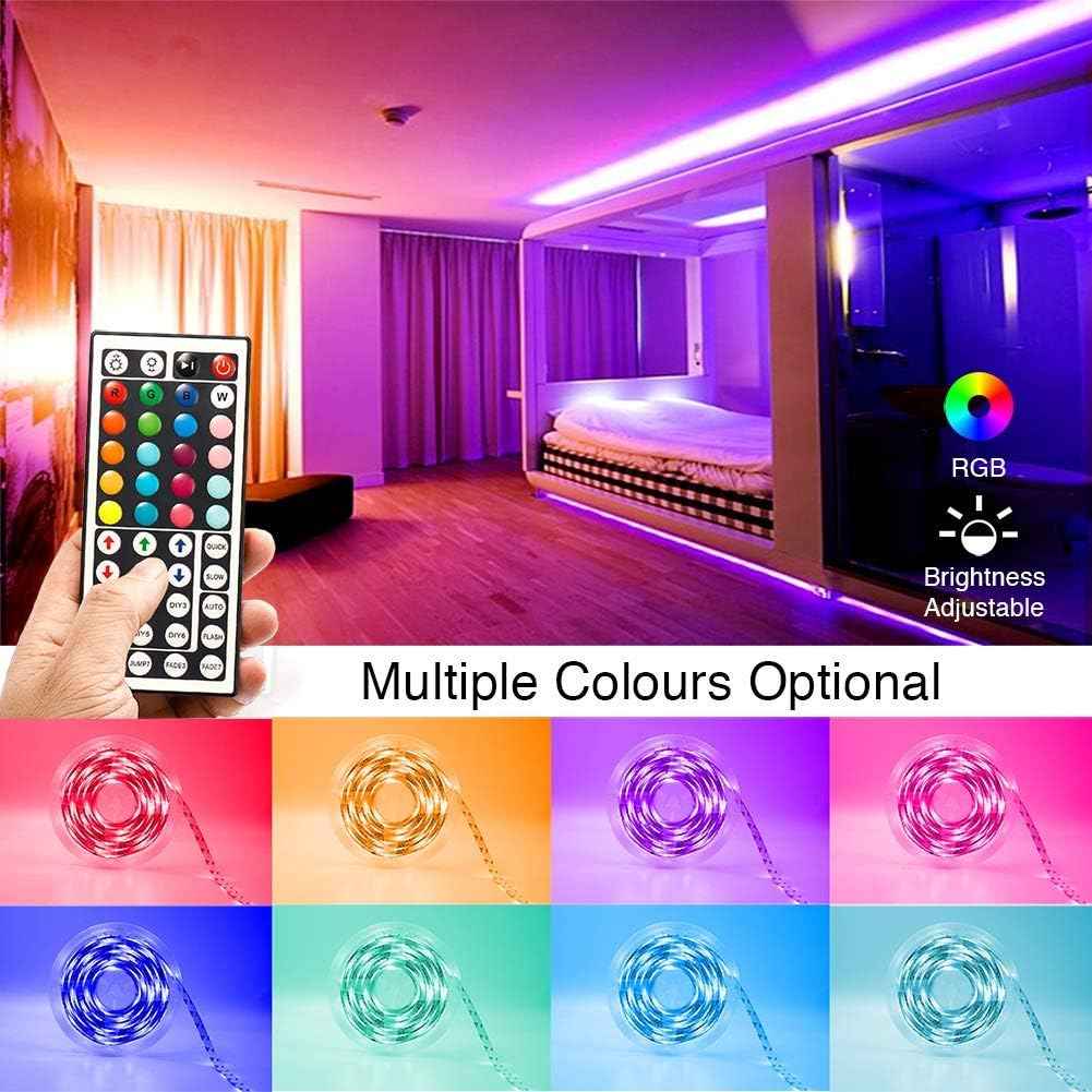 phopollo LED Strip Lights – Low Voltage 12V Flameless Mood Lighting, Safe Around Kids and Pets