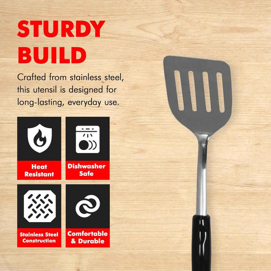 Chef Craft Heavy Duty Turner – Thoughtful Housewarming Gift for New Homeowners, Stainless Steel Spatula