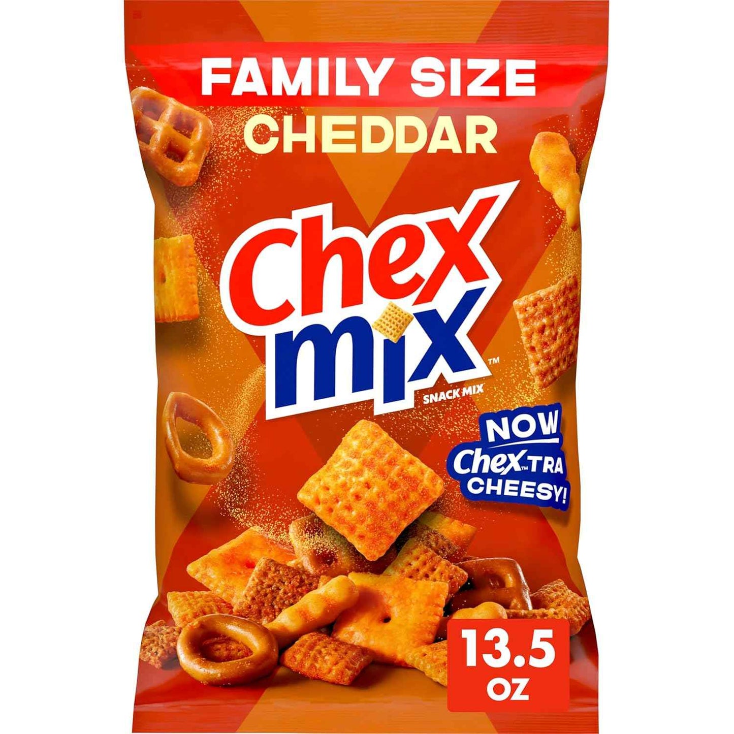 Chex Mix Cheddar Snack Mix – Hostess Gift for Housewarming Parties, 13.5 oz Bag