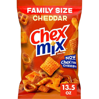 Chex Mix Cheddar Snack Mix – Hostess Gift for Housewarming Parties, 13.5 oz Bag