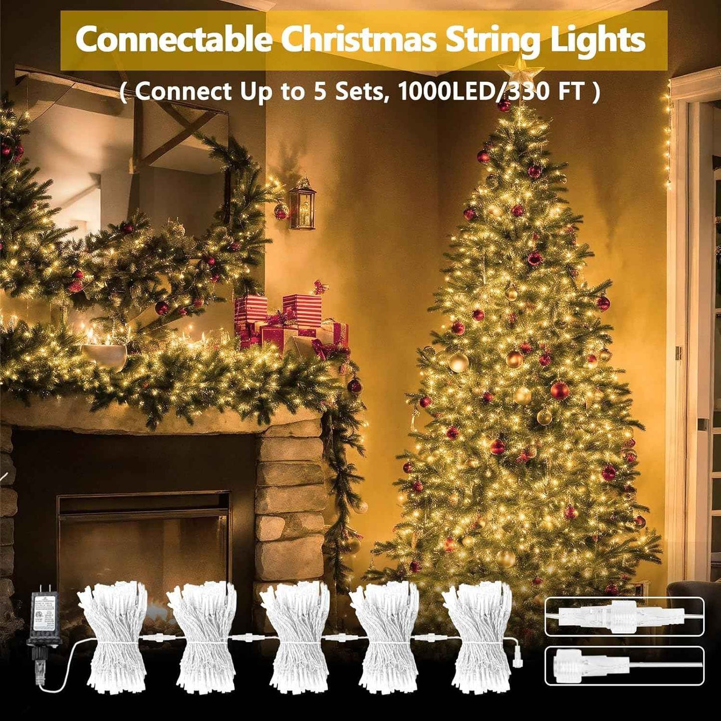 Lumify LED Fairy Lights 66ft with Timer – Thoughtful Housewarming Gift and Birthday Present for Her and Mom