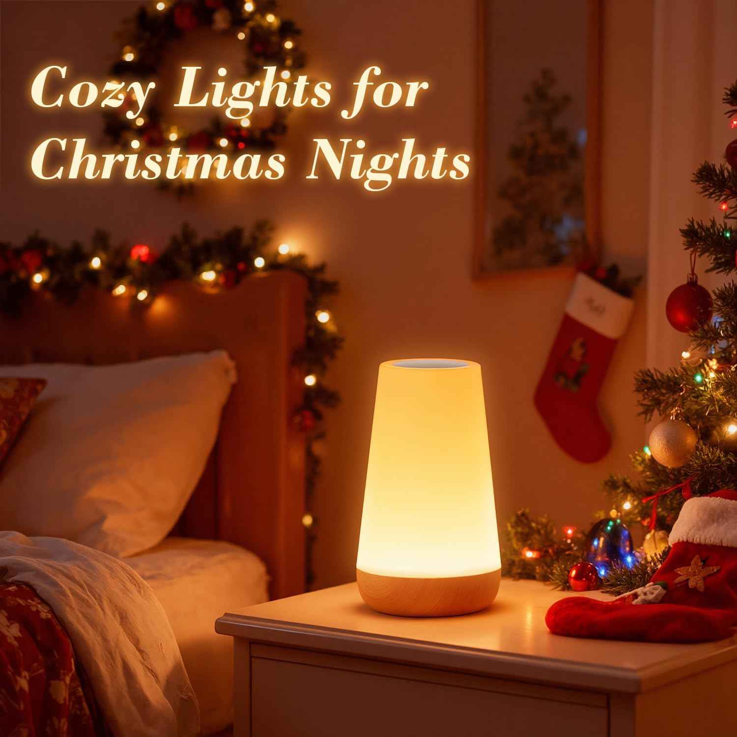 Auxmir Toddler Night Light – Rechargeable Cordless Baby Lamp with Dimmable Glow and 360° Touch Control for Nursery and Playroom