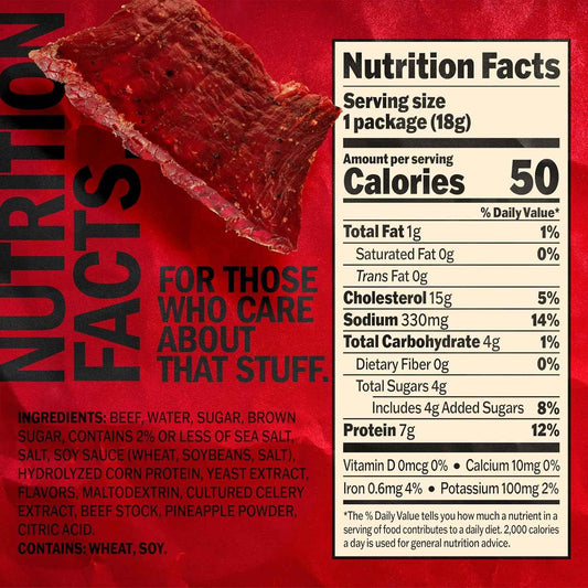 Jack Link's Beef Jerky Variety Pack - Original and Teriyaki - Keto Pantry Staple for Mindful Snacking and Intermittent Fasting, 9 Single-Serve Pouches