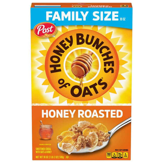 Honey Bunches of Oats Honey Roasted Whole Grain Cereal – Heart-Healthy Breakfast Bowl for a Calm Morning Routine