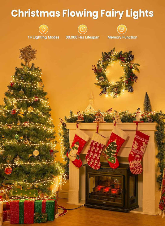 Lumoonos Cluster Firecracker Lights – Cozy Bedroom Decor for Living Room and Headboard Ambiance