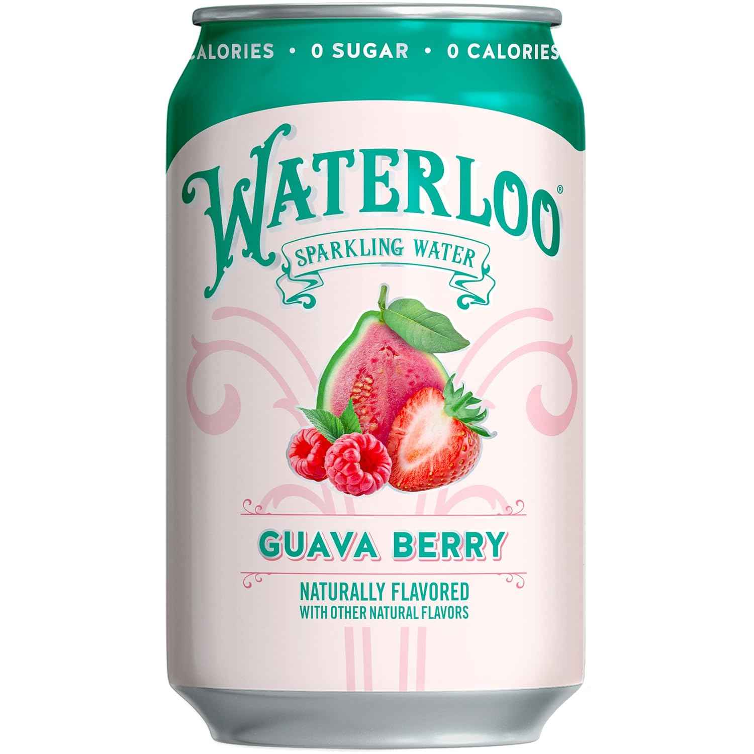 Waterloo Sparkling Water Guava Berry – Whole30 Approved Refreshment for Clean Eating Rituals
