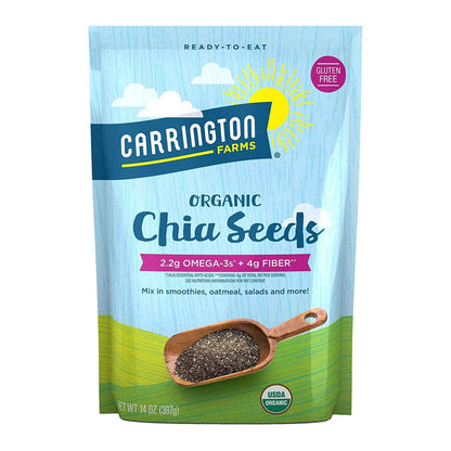 Carrington Farms Organic Chia Seeds – Safe, Allergen-Free Pantry Staple for Family Breakfast Tables