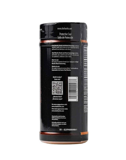 Chef Merito Carne Asada Meat Seasoning, 14 Ounce – Mindful Pantry Staple for Clean Ingredient Home Cooking