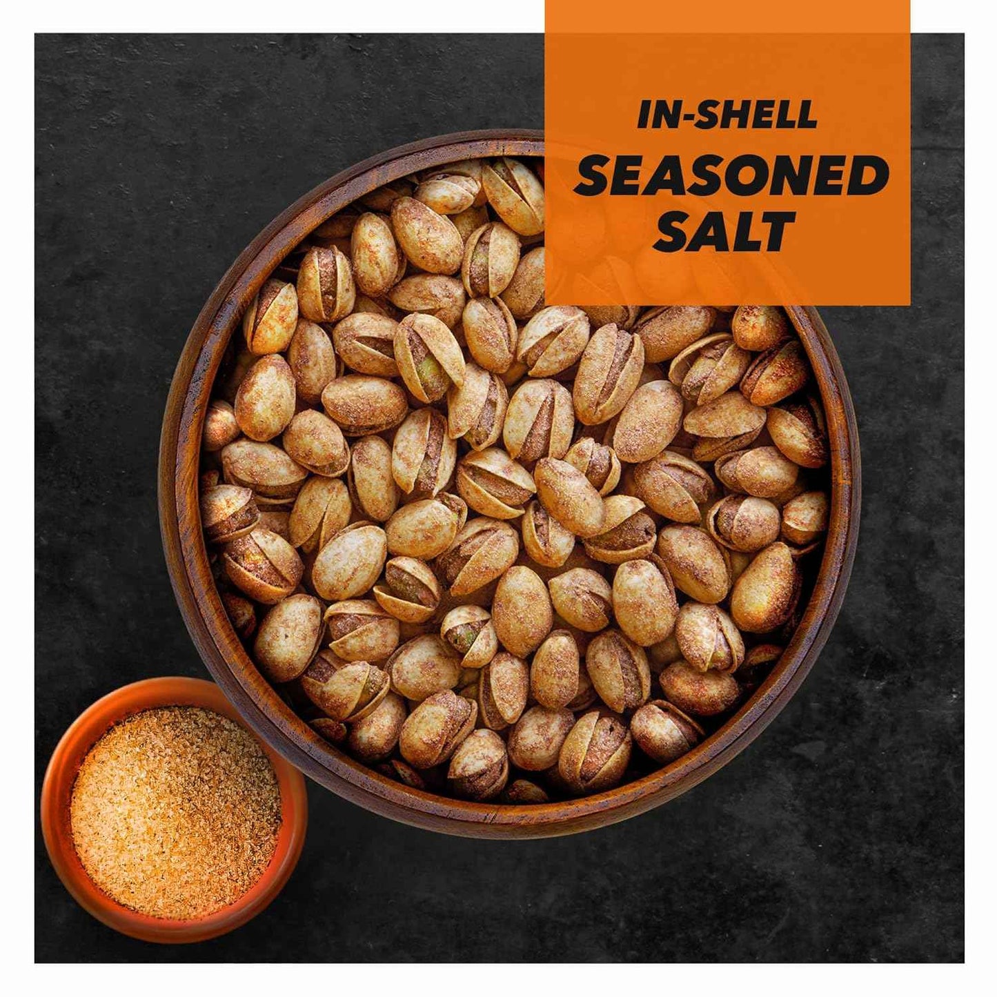 Wonderful Pistachios In Shell Seasoned Salt – Plant-Based Protein Snack for Afternoon Wind-Down and Mindful Munching, 14 oz Bag