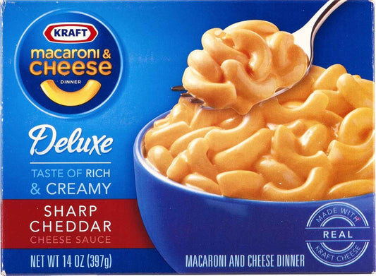 Kraft Deluxe Sharp Cheddar Macaroni & Cheese Comfort Bowl for Cozy Nights and Post-Work Relaxation