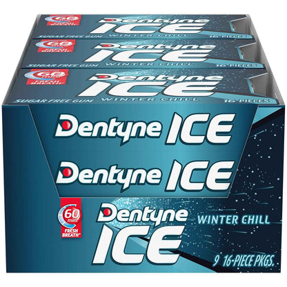 Dentyne Ice Winter Chill Sugar-Free Chewing Gum – Holiday Stocking Stuffer and Small Gift Idea for Coworkers