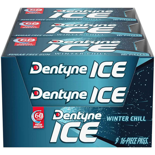 Dentyne Ice Winter Chill Sugar-Free Chewing Gum – Holiday Stocking Stuffer and Small Gift Idea for Coworkers