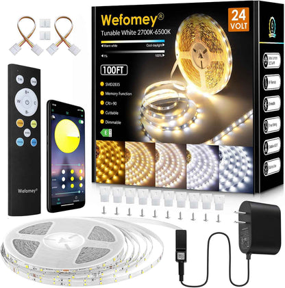 LotusLamp X Single-Run LED Strip – 131ft No-Splice White Tape for Clean Minimalist Interiors