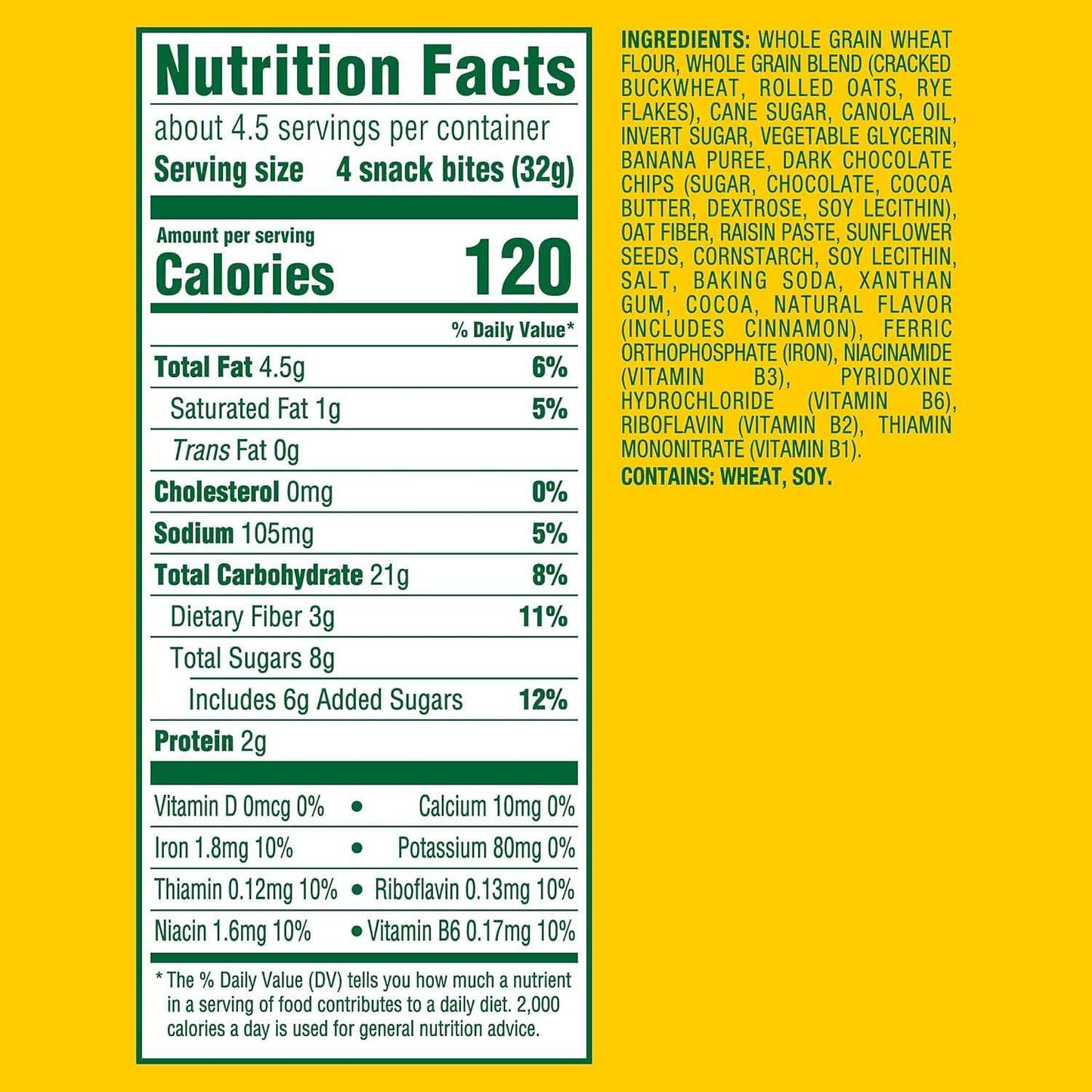 belVita Banana Dark Chocolate Snack Bites – Mindful Midday Refuel with No Artificial Sweeteners, Soft-Baked 5 oz