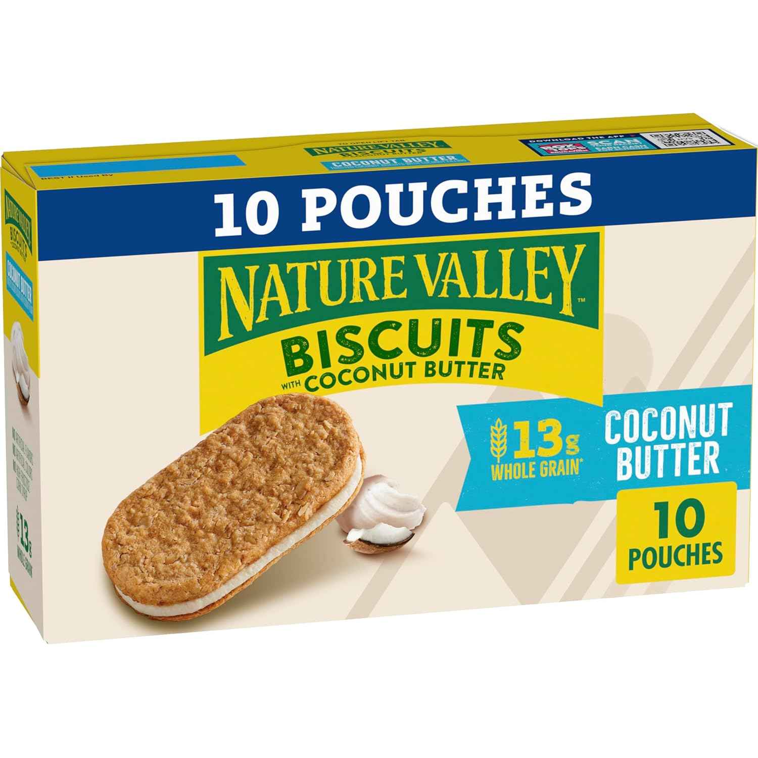 Nature Valley Biscuit Sandwiches Cinnamon Almond Butter – After School Snack for Kids, No Artificial Flavors or Colors