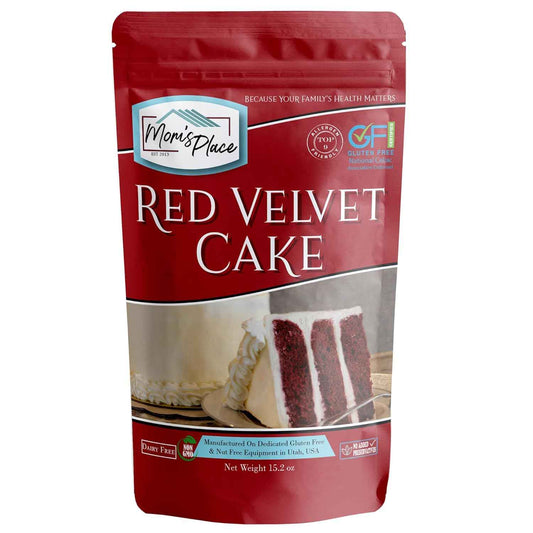 Mom's Place Gluten-Free Red Velvet Cake Mix – Thoughtful Hostess Gift for Allergy-Conscious Friends, Ready to Bake
