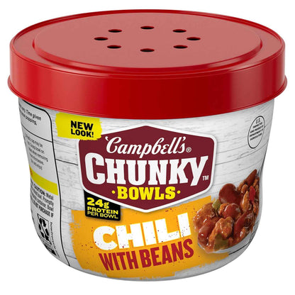 Campbell's Chunky Chili with Beans – Warming Solo Dinner for Mindful Evening Routines