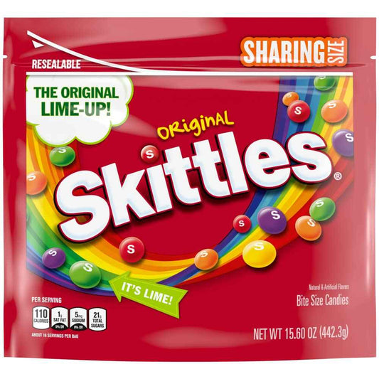 Skittles Original Fruity Candy, 15.6 oz Bulk Bag – Safe Trick-or-Treat Handout for School and Birthday Parties