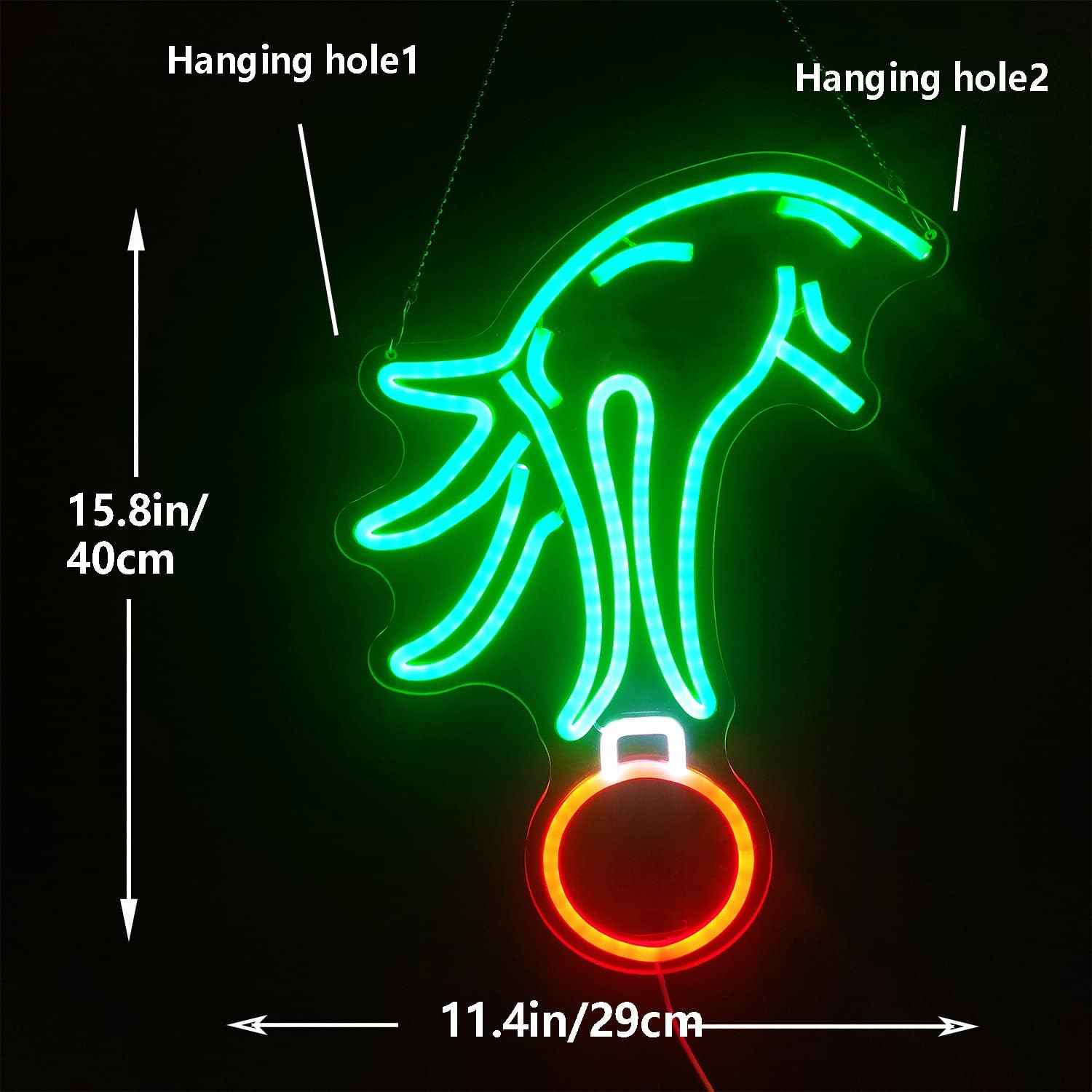 BrandName Green Christmas Neon Light – Family Friendly Holiday Wall Decor for Kids Bedroom, Dimmable Flicker Free Glow