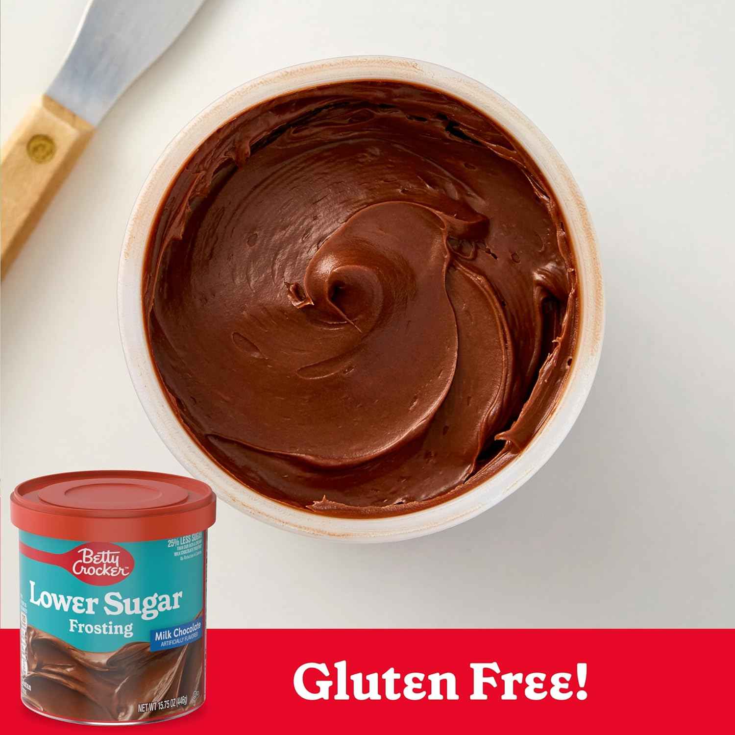 Betty Crocker Reduced Sugar Milk Chocolate Frosting – Family Baking Companion for After-School Snacks and Weekend Treat Projects