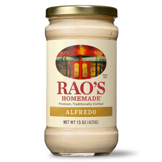 Rao's Homemade Alfredo Sauce 15 oz – Ready-in-Minutes Alfredo for Busy Professional Weeknight Dinners