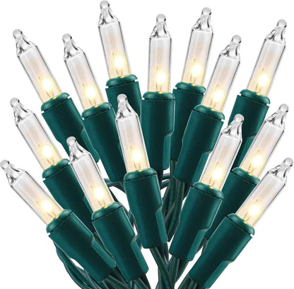 Safe Around Kids and Pets, 150-Bulb Incandescent Mini String Lights with Built-In Fuse and UL Approval, Warm White