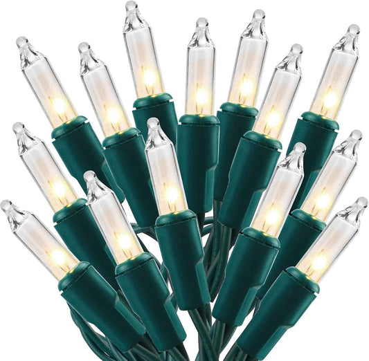 Safe Around Kids and Pets, 150-Bulb Incandescent Mini String Lights with Built-In Fuse and UL Approval, Warm White