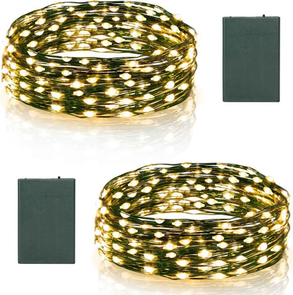 Brightever Fairy Lights – Kids Bedroom & Nursery Night Light, Flameless Battery Operated String Lights with Auto Timer