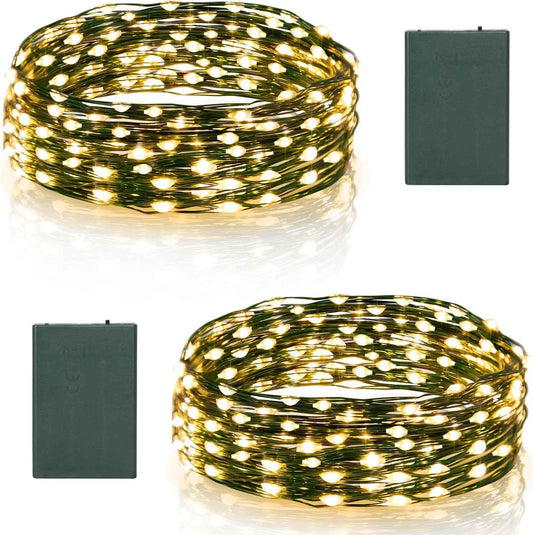 Brightever Fairy Lights – Kids Bedroom & Nursery Night Light, Flameless Battery Operated String Lights with Auto Timer
