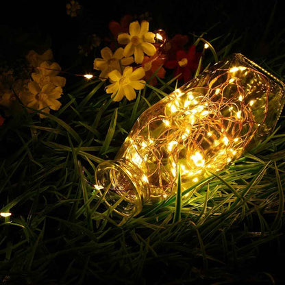 GDEALER 4-Pack 16.4ft Copper Wire Fairy Lights – Cozy Bedroom Ambient Lighting with 8 Modes and Remote Dimming