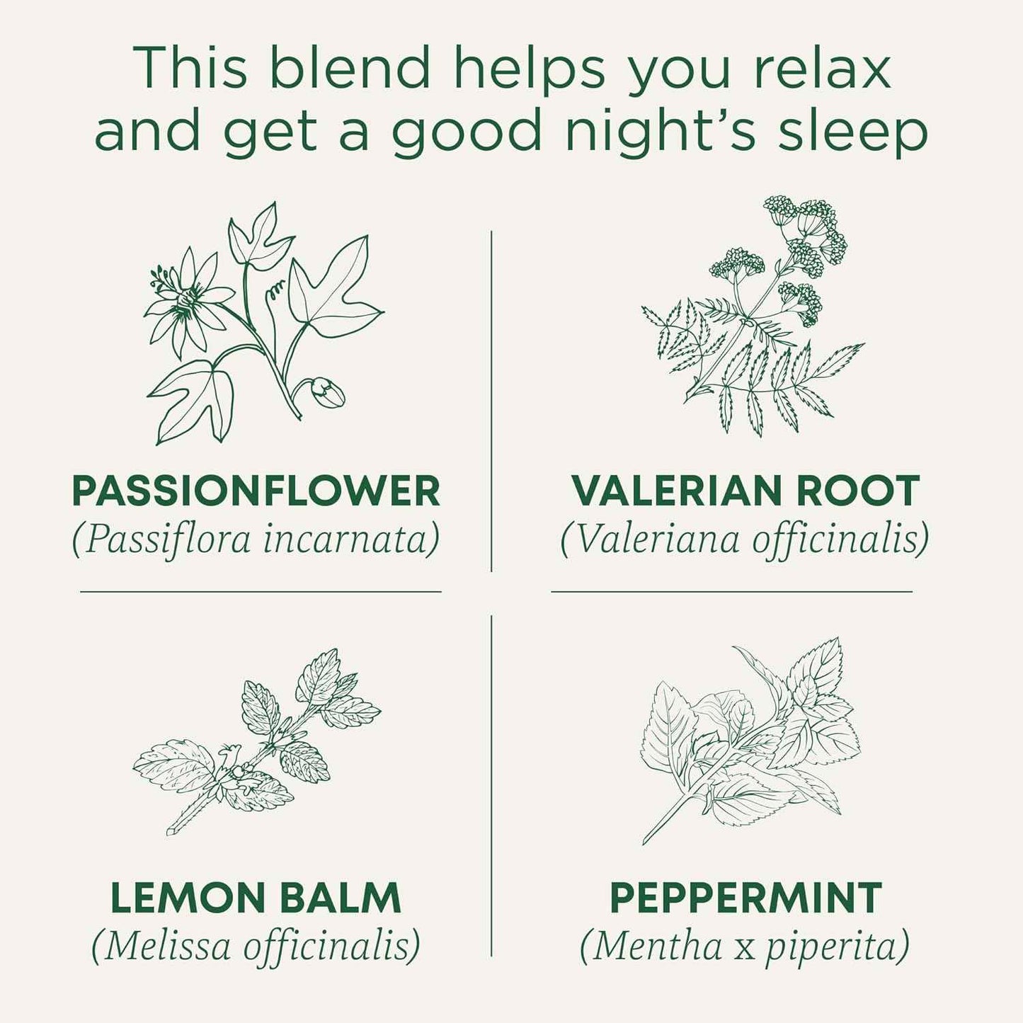 Traditional Medicinals Nighty Night Extra – Focus Recovery Tea for End-of-Workday Decompression, 16 Bags