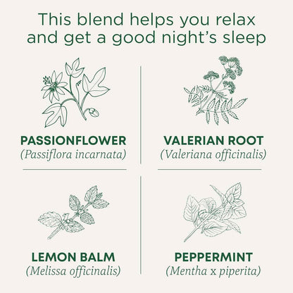 Traditional Medicinals Nighty Night Extra – Focus Recovery Tea for End-of-Workday Decompression, 16 Bags