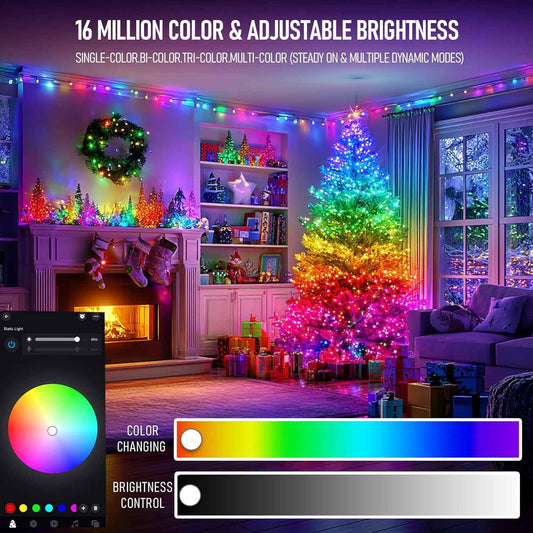 TW SHINE Flameless String Lights – Smoke-Free Bedroom Alternative with 30V Low Voltage Design