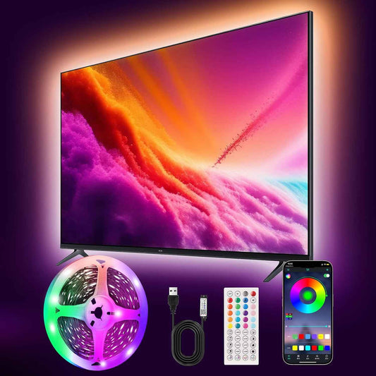 PSTAR LED Strip Lights for Bedtime Wind Down Routine, Calm Dimmable RGB Lighting for Bedroom and Sleep Sanctuary