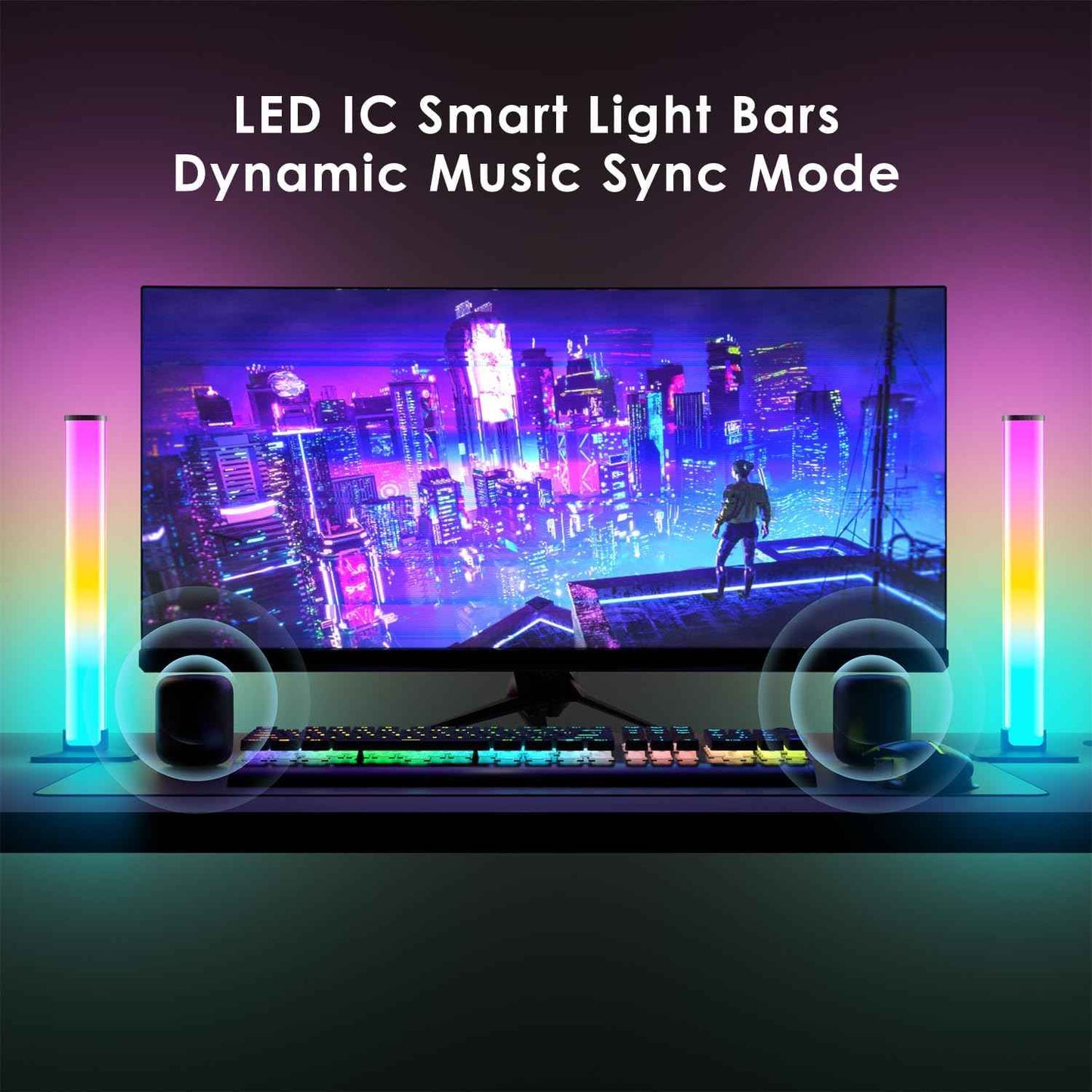 LUMI RGB Light Bar – Safe LED Night Light for Kids Bedroom and Playroom