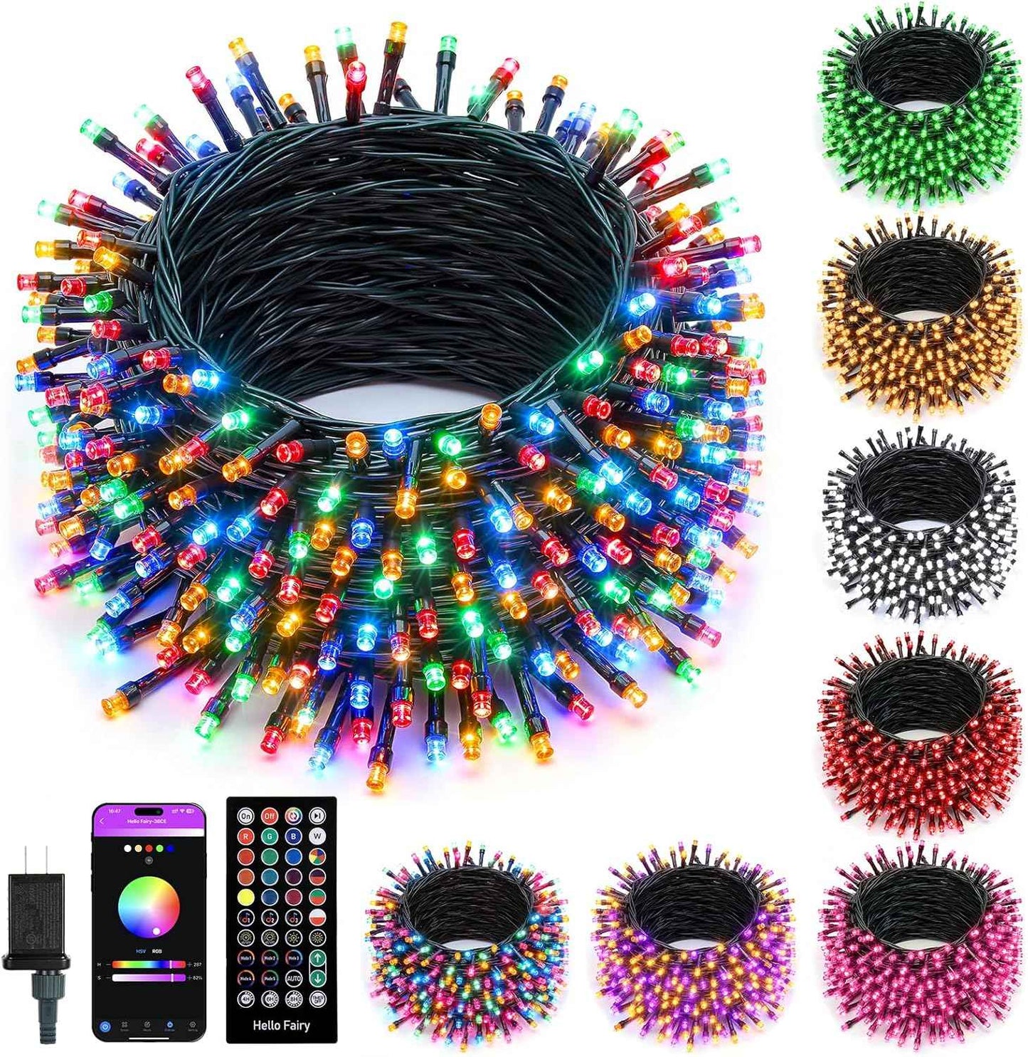 Minetom IP44 Waterproof String Lights – Patio and Garden Party Lighting with Music Sync Modes