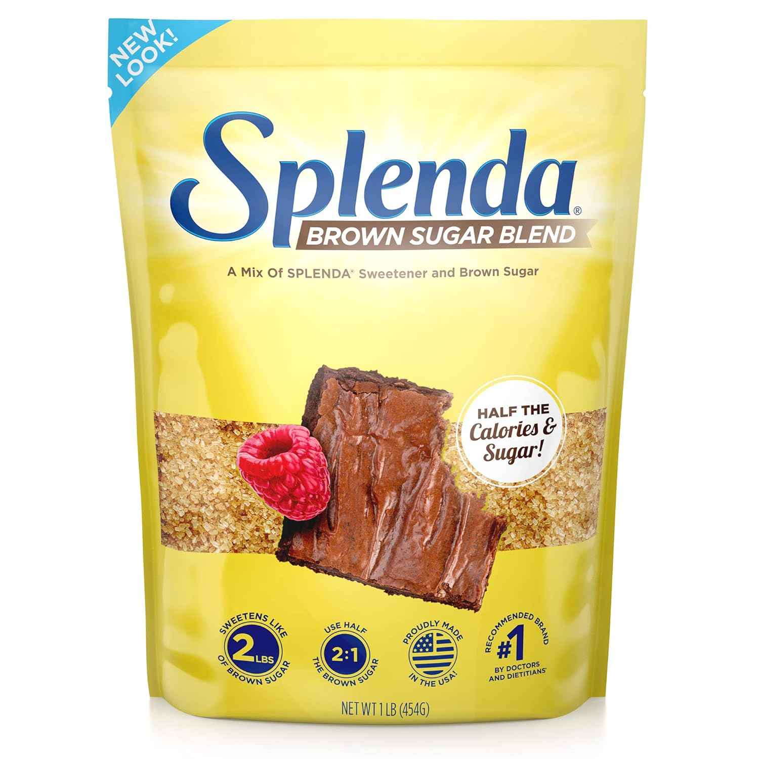 SPLENDA Brown Sugar Blend as a Thoughtful Housewarming Gift, Half-Sugar Baking Pantry Staple for Health-Conscious Home Cooks